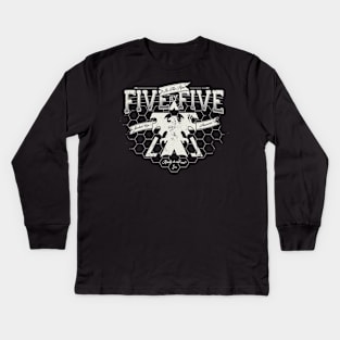 In the Pipe - Five by Five Kids Long Sleeve T-Shirt